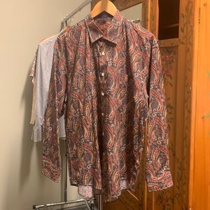 Alan Flusser Dress Shirt L